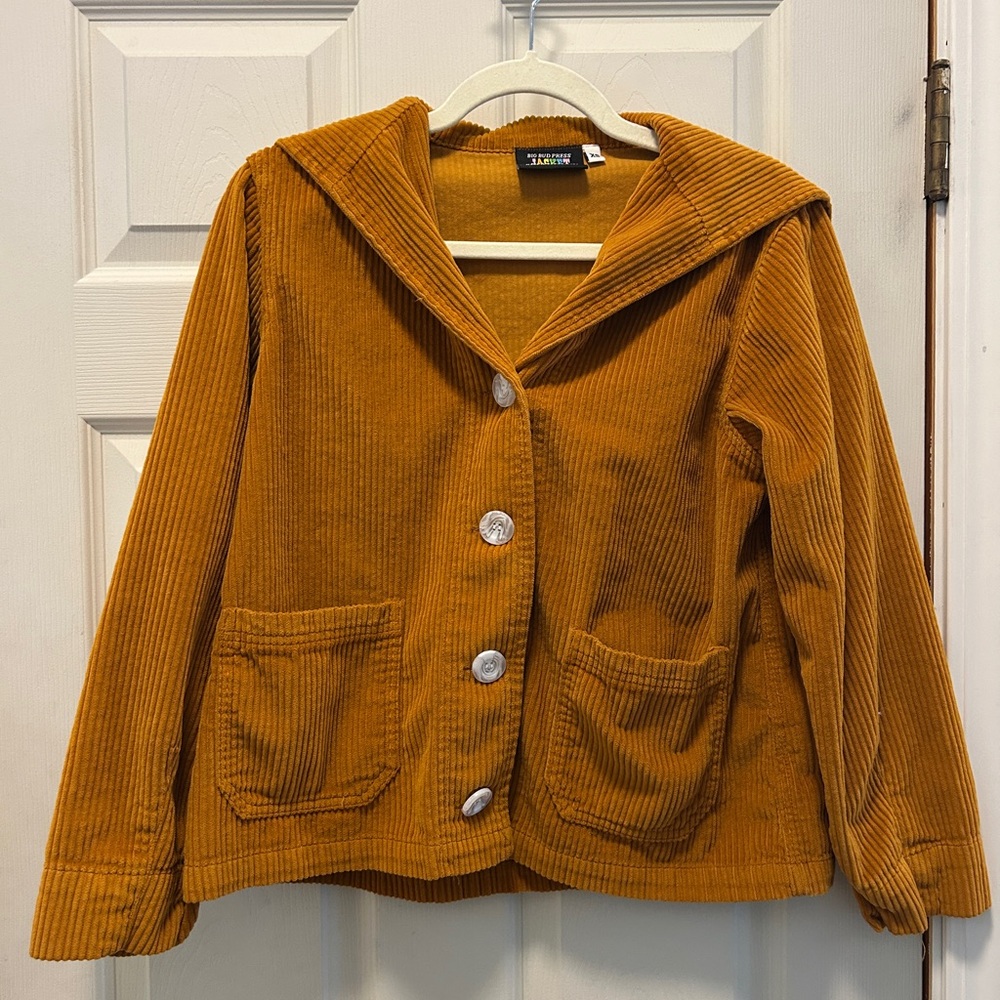 Big Bud Press Mustard Brown Corduroy Sailor Jacket